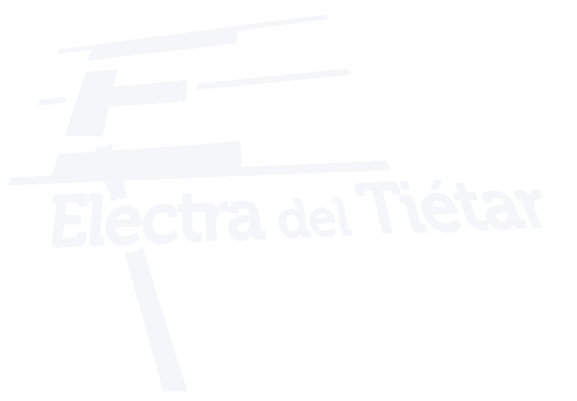 Logo de Electra del Tiétar en blanco para el footer